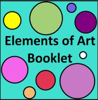 Preview of Elements of Art Vocabulary Booklet