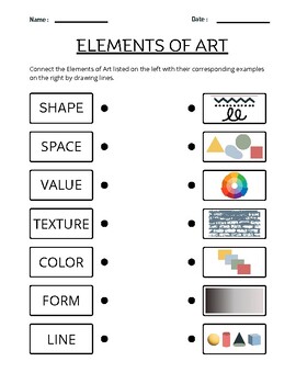 Preview of Elements of Art Worksheet