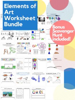 Preview of Elements of Art Worksheet Bundle