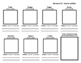Elements of Art - Worksheet and Exercise