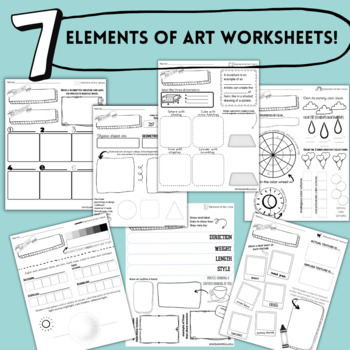 Preview of Elements of Art Worksheets