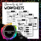 Elements of Art Worksheets