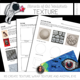 Elements of Texture Worksheets - Elements of Art Mini-Lessons