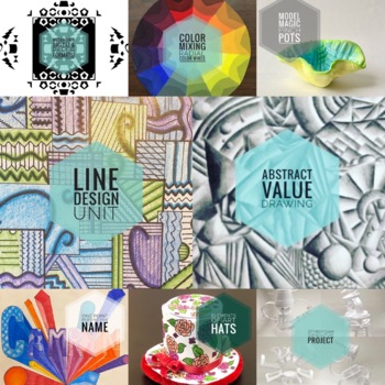 Preview of Elements of Art and Design Bundle: Lesson Plan, Units and Handouts