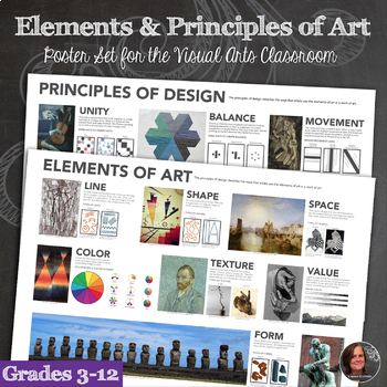 Elements of Art and Principles of Design - 2 Poster Bundle