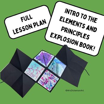 Elements of Art and Principles of Design Explosion Book Lesson | TPT