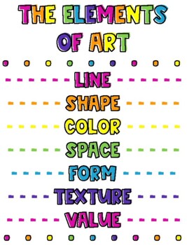 Elements of Art and Principles of Design Posters by Teri Havlik | TpT