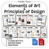 Elements of Art and Principles of Design Posters (8.5"x11")