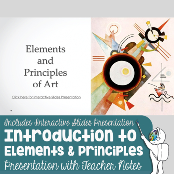 Preview of Elements of Art and Principles of Design Presentation for Middle/High School Art