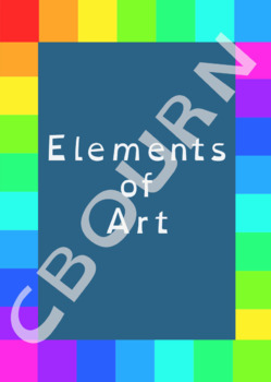 Preview of Elements of Art display poster