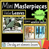 Elements of Art projects VALUE and SPACE Bundle lesson pla
