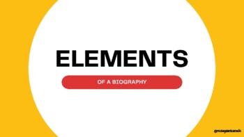 Preview of Elements of Biography