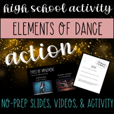Elements of Dance: ACTION. 3 Days of Slides, Worksheets, &