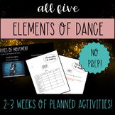 Elements of Dance Unit - BUNDLE! Three Weeks of Slides, Ac