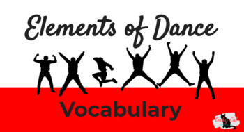 Preview of Elements of Dance Vocabulary
