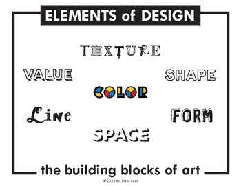 Elements of Design Posters by Art Class Lass | TPT