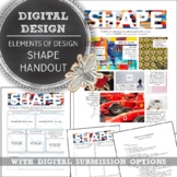 Elements of Design, Shape, Printable or Digital Handout fo