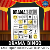 Elements of Drama Bingo Game and Vocabulary Posters