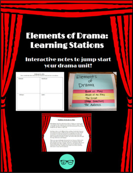 Preview of Elements of Drama: Learning Stations