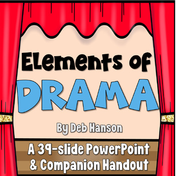 Preview of Elements of Drama PowerPoint Lesson with Practice Passages