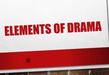 Preview of Elements of Drama PowerPoint Presentation