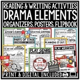 Elements of Drama Reading Genre Writing Graphic Organizers