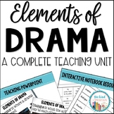 Elements of Drama Unit Grades 3-5 CCSS Aligned
