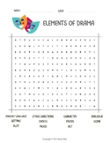 Elements of Drama Word Search