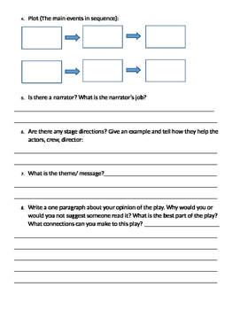elements of drama worksheets pdf