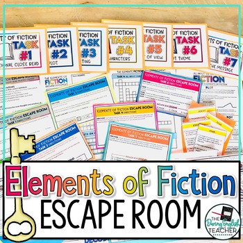 Preview of Elements of Fiction Escape Room Activity