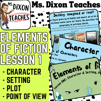Preview of Elements of Fiction Lesson