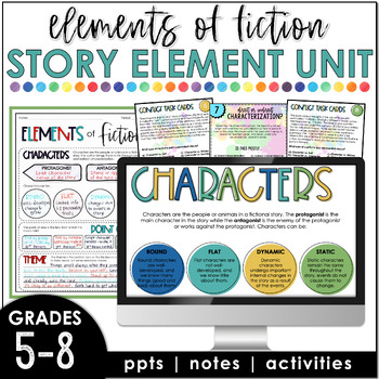 Elements of Fiction Literary Mini-Unit Bundle by Hey Natayle | TpT