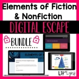 Elements of Fiction & Nonfiction Digital Escape Rooms Bundle