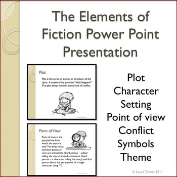 Preview of Elements of Fiction Power Point Presentation