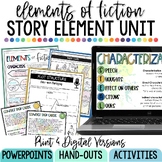 Elements of Fiction Unit - Story Elements Mini-Lessons & A