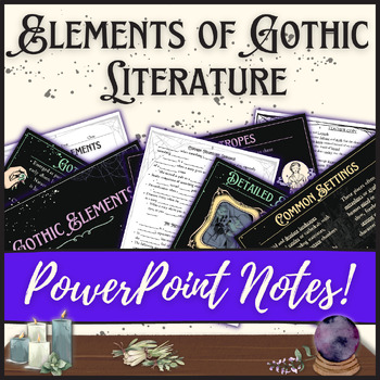 Preview of Elements of Gothic Literature PowerPoint