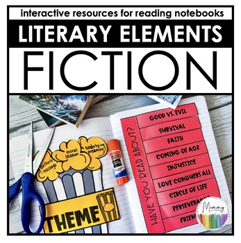 Preview of Literary Elements | Foldables for Any Novel | Interactive Notebook