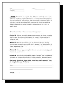 Elements of Literature Worksheets--Secondary Level | TpT