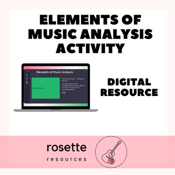 Preview of Elements of Music Analysis Activity