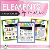 Elements of Music Anchor Charts - RAINBOW