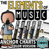 Elements of Music Anchor Charts {Color}