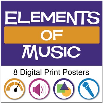 Preview of Elements of Music | Anchor Chart Posters (Digital Print)