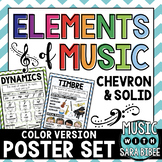 Elements of Music - Anchor Charts - {Color Version}