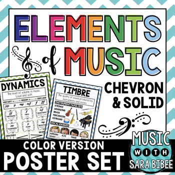 Preview of Elements of Music - Anchor Charts - {Color Version}