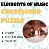 Elements of Music Crossword Puzzle