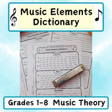 Elements of Music Dictionary Grades 1 to 8