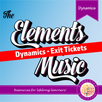 Preview of Elements of Music - Dynamics - Exit Tickets