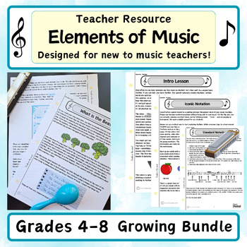 Preview of Elements of Music Guide for Ontario Music Teachers Growing Bundle