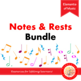 Elements of Music - Notes and Rests Bundle Posters & Games