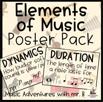 Preview of Elements of Music Poster Pack
